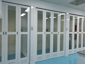 全鋼步入式（shì）通風櫃（guì）（折疊門）